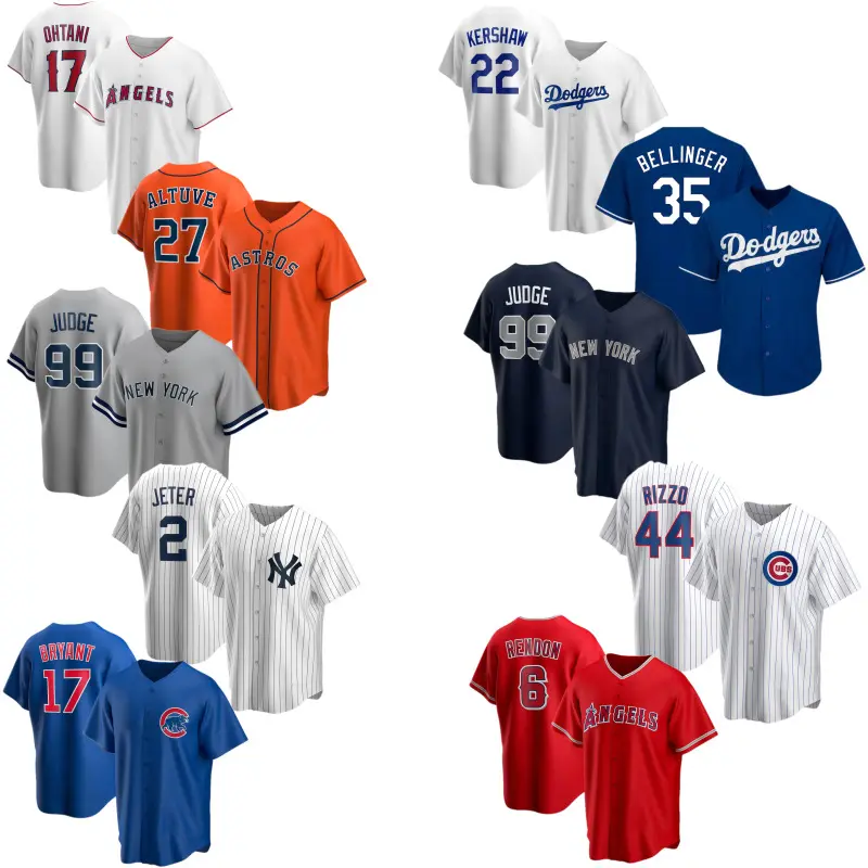 Camisetas de béisbol americanas con diseño personalizado de estrellas, camisetas de béisbol bordadas personalizadas para 30 equipos