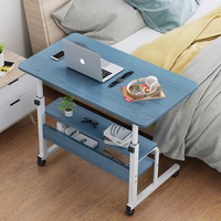 Bureau d'ordinateur portable réglable et mobile pour chevet, design moderne et simple en métal, pour usage domestique, mobilier de bureau, modèle Sc11