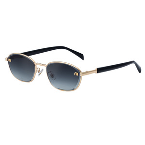 Nuevas Gafas de Sol Ovaladas para Mujer, Protección UV400, Marco de Plástico y Metal, Lentes Negras, Material PC, Estilo Urbano a la Moda - Product Image 3