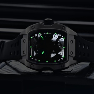 PAGANI Design 42mm Hollow Skeleton Sport Men's <b>Mechanical</b> <b>Watch</b> Luxury Stainless Steel Sapphire Glass 50M Waterproof Automatic - Product Image 5