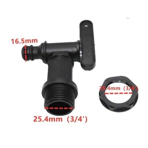 <span class=keywords><strong>Robinet</strong></span> en plastique pour réservoir IBC de 3/4 pouces, <span class=keywords><strong>raccord</strong></span> pour réservoir IBC de 1000 L, <span class=keywords><strong>raccord</strong></span> pour tuyau d'irrigation, vanne de commutation, jardin S9A8 - Product Image 2