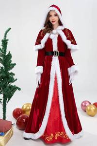 Disfraz de Papá Noel para mujer, ideal para fiestas de Año Nuevo, celebraciones navideñas, para un look nuevo inspirado en televisión y películas - Product Image 6