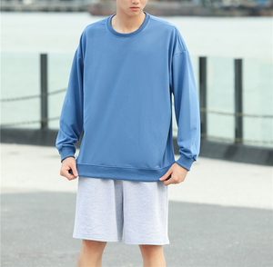 YALI Vente en gros Vente en vrac Sweatshirts unis à col ras du cou surdimensionnés unisexes à col ras du cou pour hommes