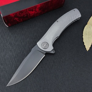 Couteau pliant industriel SEGUIN 3490 avec lame 8Cr13Mov et manche en acier inoxydable pour le camping en plein air et les situations d'urgence - Product Image 2