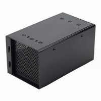 Boîtier électronique Mini PC en acier thermolaqué perforé, pour ordinateur de bureau, fabrication OEM personnalisée en usine