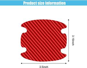 4 Pezzi GLSOWEE Protezioni Moderne Personalizzabili in Fibra di Carbonio per Maniglie Auto, Coperture Universali Anti-Graffio per Vernice Portiere Auto - Product Image 2