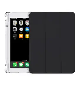Transparent Tri-Fold Leather Tablet Case For IPad Mini 4/5 7.9 Girls' Rugged Protected IPad Case