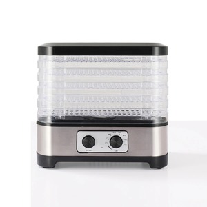 Pengering Makanan 5 Baki Stainless Steel Pengering Makanan Elektrik Rumah Tangga dengan Pengatur Waktu untuk Buah, Sayuran, Daging, Kontrol <span class=keywords><strong>Digital</strong></span> Mekanis - Product Image 5