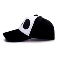 Diseño lindo ajustable Panda bordado animal orejas algodón niños sombrero gorra de béisbol para niños