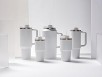 Reekoos 2024 Nouveau avec couvercle anti-fuite 40oz Tasse de voyage 304 SS Gobelet sous vide isolé à double paroi avec revêtement en poudre Logo de couleur personnalisé