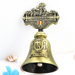 Оптовая продажа, Европейский туристический сувенир на заказ, металлический ресторан, латунный обеденный звонок - Product Image 2