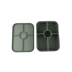 ชุดกล่องอาหารกลางวันซิลิโคนแบบคลิกเพื่อไป2023เป็นมิตรกับสิ่งแวดล้อมสำหรับเด็กและผู้ใหญ่ - Product Image 2