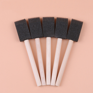 Bán buôn <span class=keywords><strong>1</strong></span> inch nghệ thuật thủ công bàn chải bọt mini trẻ em bọt xốp sơn bàn chải với gỗ xử lý - Product Image 3