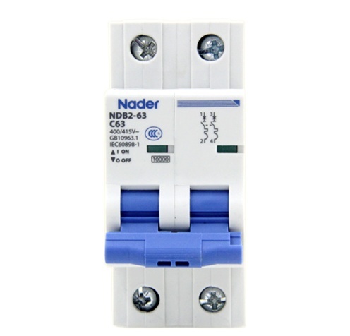 High Quality Miniature Circuit Breaker Professional Electrical Nader NDB2-63C Circuit Breaker DC System protection Equipment