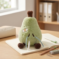 Porte-clés en peluche mignon en forme de fruit, support de stylo, pendentif à suspendre, cerise, poire, mangue, ananas, avocat, accessoire en peluche douce