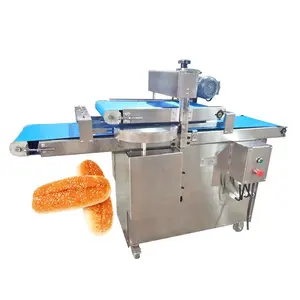 Sichere und zuverlässige automatische Hot Dog-Panini-Brotschneidemaschine Hamburger Brötchen-Schneidemaschine