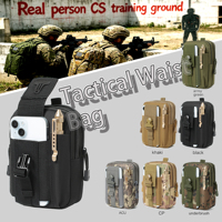 Sac banane tactique personnalisable en nylon Canaan pour sports de plein air, avec étiquette, pour l'alpinisme, rangement léger