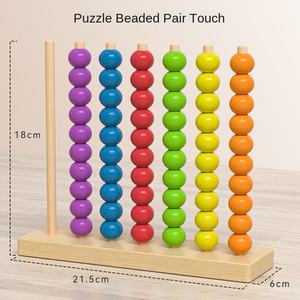 <span class=keywords><strong>XNM</strong></span> coloré perlé éducation précoce support de calcul couleur au toucher intéressant maternelle bébé formation jouets éducatifs couleur - Product Image 6