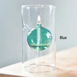 Luxe exquis fait à la main créatif cylindre chandelle dîner <span class=keywords><strong>chandelier</strong></span> verre <span class=keywords><strong>lampe</strong></span> à <span class=keywords><strong>huile</strong></span> pour noël sérigraphie - Product Image 5
