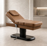 Lit de massage ergonomique avec soutien lombaire, mousse haute densité, lit de massage électrique réglable