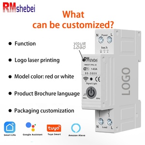 RMshebei Din Rail Tuya WIFI Disyuntor Temporizador Aplicación de control remoto <span class=keywords><strong>Interruptor</strong></span> inteligente automático inteligente <span class=keywords><strong>Interruptor</strong></span> WIFI MCB 63A - Product Image 6