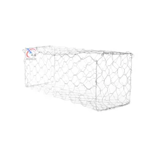 Gran oferta, malla de alambre Hexagonal galvanizada/cesta de piedra de gavión recubierta de PVC, precios de pared de jaula