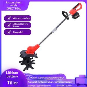 Micro-motoculteur multifonctionnel domestique à batterie lithium, tondeuse électrique, désherbeur, <span class=keywords><strong>scarificateur</strong></span> rotatif, outil de retournement et de desserrage du sol - Product Image 5