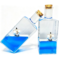 Jouet sensoriel Titanic, presse-papiers à liquide ondulé, décoration de chambre, cadeau pour enfants, ornement de bureau design bouteille à messages