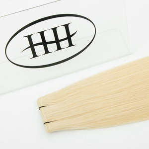 Disponibile Subito: <span class=keywords><strong>Capelli</strong></span> Umani Biondi Genius Weft 18in 20in 22in Super Double Drawn Biondo <span class=keywords><strong>Platino</strong></span> # 60 - Product Image 1