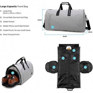 Housse de protection pliable pour vêtements, costumes et robes, imperméable, pour homme, sac de voyage, fabriquée en usine BSCI, sur mesure. - Product Image 4