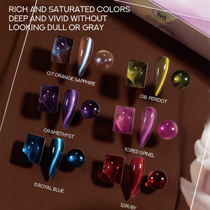 Nuevo Esmalte de <span class=keywords><strong>Uñas</strong></span> en Gel BBM 9D Efecto Ojo de Gato, Libre de Hema y TPO, Cristalizado, Altamente Pigmentado, Magnético, Reflectante, Set de Esmalte de <span class=keywords><strong>Uñas</strong></span> en Gel UV - Product Image 2
