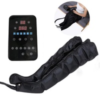 Bottes de compression d'air pour la récupération des jambes et des pieds, masseur à compression d'air à 6 chambres pour la circulation et la relaxation musculaire