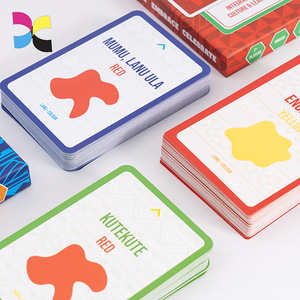 Tarjetas <span class=keywords><strong>Flash</strong></span> impresas personalizadas de alta calidad, fabricante de juegos de cartas de diferentes estilos, <span class=keywords><strong>papel</strong></span> recubierto de <span class=keywords><strong>papel</strong></span> de Arte de cartón - Product Image 3