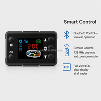Interruptor Universal OkyRie para Calefacción de Aire, LCD, 1KW 8KW, Control Remoto Bluetooth para Camiones, Autocaravanas y Campers