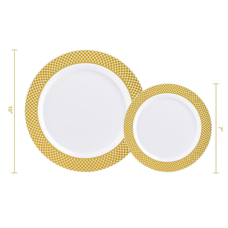 Vassoio a rete dorata da 75 pollici (19 cm) - 10 pezzi