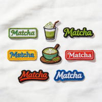 Patchs de vêtements en gros, personnalisés, de haute qualité, en sergé brodé, avec fond de sublimation et LOGO brodé