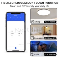 Interrupteur intelligent pour ventilateur de plafond WiFi, Smart Life Tuya, 1 GANG, commande par application, télécommande sans fil, compatible avec Alexa et Google