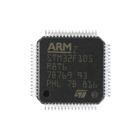 Microcontrolador STM32F105R8T6 de 32 Bits para Cortex-M3 MCU, 64KB Flash, 64KB RAM, 72MHz, USB, CAN, -40~+85, Montaje Superficial LQFP-64