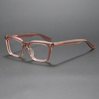 QSKY J853T37 Monture de lunettes optiques unisexe classique simple et durable en acétate épais de haute qualité