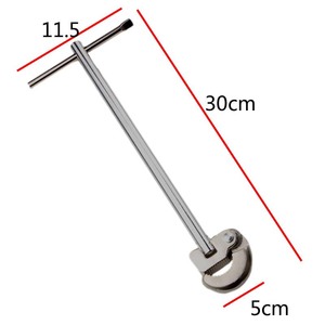 Adjustable Sink Wrench 12 Inch Stainless Steel Single End For Faucet Pipe Drain Repair <b>Tool</b> - Product Image 3