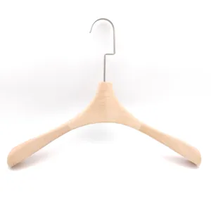 Custom Brand Logo For Display Hangers Of Fashionable Luxury Wooden Suit Hangers