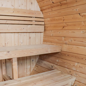 <span class=keywords><strong>Sauna</strong></span> Elettrica a Vapore Secco a Forma di Botte per Esterni, Capacità 4-6 Persone, Realizzata in Hemlock/Cedro Rosso/Abete, Novità 2026 - Product Image 5