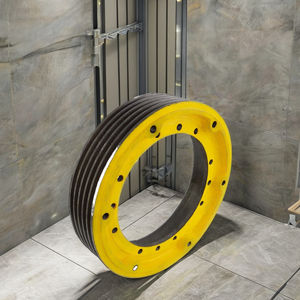 होटल के उपयोग के लिए लिफ्ट ट्रैक्शन व्हील डिफ्लेक्टर शीव स्टील सामग्री - Product Image 2