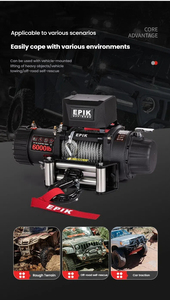 QSF 12V 6000lbs Car Self <strong>Rescue</strong> Wire Rope Electric Winch Modification and Lifting Winch Small Crane Trailer Electric <strong>Hoist</strong> - Product Image 5