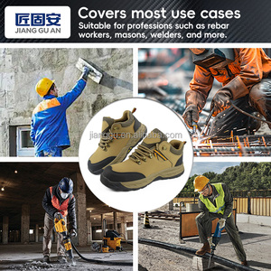 Рабочие ботинки со стальным носком, защита от проколов, европейский стандарт, стальная подкладка, кевларовая промежуточная подошва, полиуретановая подошва, легкие защитные кроссовки для фабрик - Product Image 3