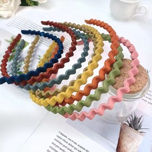 Serre-tête élégant en résine plastique torsadée et givrée avec nœud, fait main, pour <span class=keywords><strong>cheveux</strong></span> courts, pince à <span class=keywords><strong>cheveux</strong></span> pour le lavage du visage, 08 cm - Product Image 1