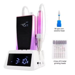 45000RPM High Speed Cordless Electric <b>Nail</b> Drill Machine 85w Brushless Electric <b>Nail</b> File <b>Nail</b> Supplies Manicure Tool with Clock - Product Image 3