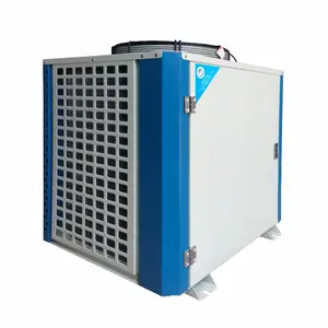 Unité de condensation de réfrigération pour le condenseur refroidi par air de type U de boîte de chambre froide de fruits avec des ventilateurs unité de condensation de FNU