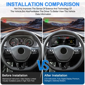 Navihua New Design Linux System LCD Dashboard Digital Cluster With Carplay Auto <b>Speedometer</b> Instrument <b>for</b> Volkswagen VW Passat - Product Image 3