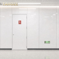 Panneau mural d'hôpital, système mural intégré résistant à l'humidité, tôle d'acier à grain de bois de haute qualité, bâtiments publics, écoles